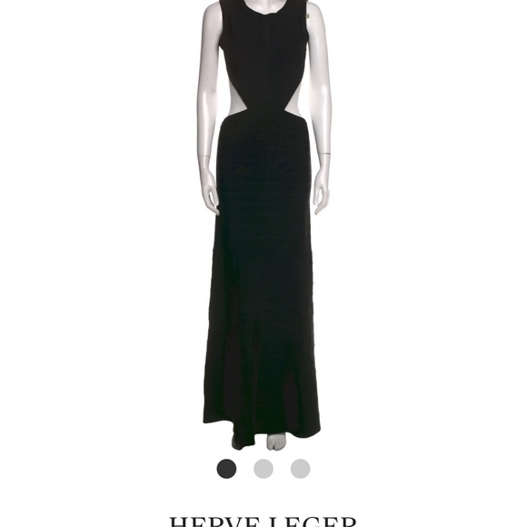 Herve Leger Scoop Neck backless dress - Picture 4 of 4